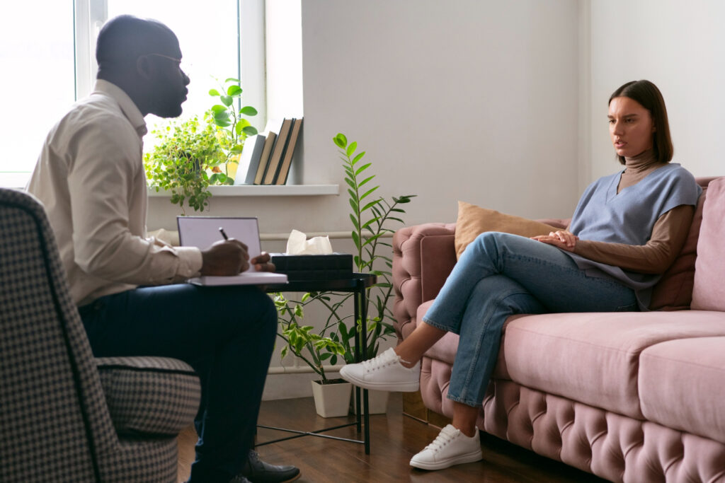 woman in therapy